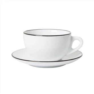 Tazzi u Saucers tal-Cappuccino Set ta’ 2