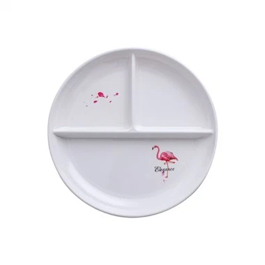 Melamina Divided Dinner Plates