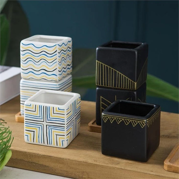 square ceramic plant pots 6