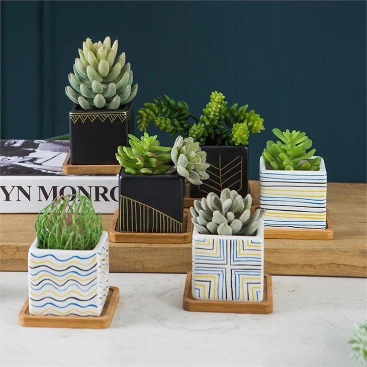 square ceramic plant pots 8