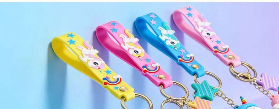 rainbow unicorn keyring 3 rainbow unicorn keyring 3