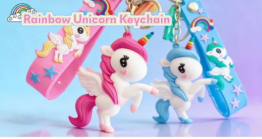 rainbow unicorn keychain 1 rainbow unicorn keychain 1