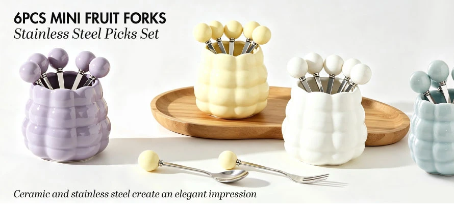 ceramic jar with small forks01 ceramic jar with small forks01